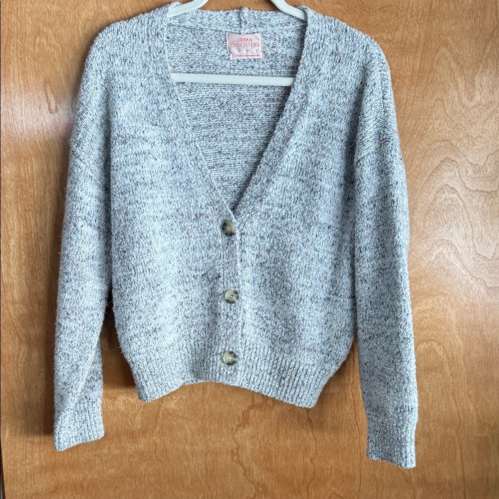 Urban Outfitters Speckled Gray Cardigan